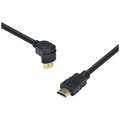 Cabo Hdmi 2.0 4k Ultra Hd 3d Conexão Ethernet Com 01 Conector 90º 2 Metros - H2090-2