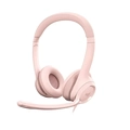 Headset Logitech H390 Rosa Estéreo Usb - 981-001280