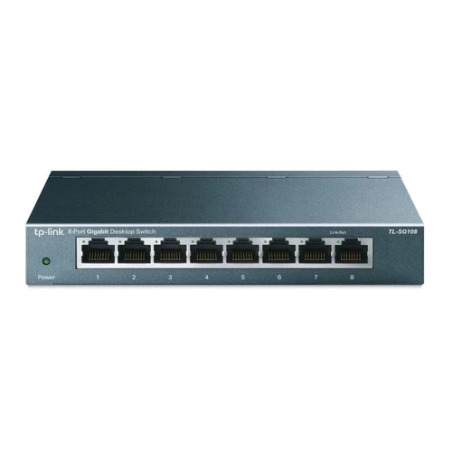 Switch Tp-link 8 Portas Gigabit de Mesa 10/100/1000 Mbps - Tl-sg108