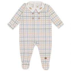 Macacão Manga Longa Estampado com Gola Bordada Suedine Masculino – Fazendinha