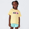 Pijama Manga Curta Amor Amarelo Hering - Feminino