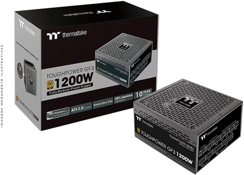Fonte Thermaltake Toughpower GF A3, 1200W, Fully Modular, 80 Plus Gold, PFC Ativo - PS-TPD-1200FNFAGB-H.