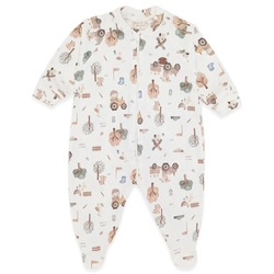 Macacão Manga Longa Estampado com Ziper Suedine Unissex –  Fazendinha