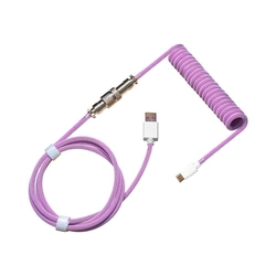 Cabo Coiled Cooler Master, Com Conector Aviator, USB-A Para USB-C, 1.5m, Roxo - KB-CPZ1 - 0095581-01
