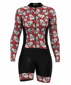 Macaquinho de Ciclismo Feminino Glicínia