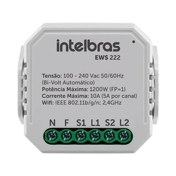 Interruptor Control Wi-fi Intelbras 2/2 Ews222 4850006