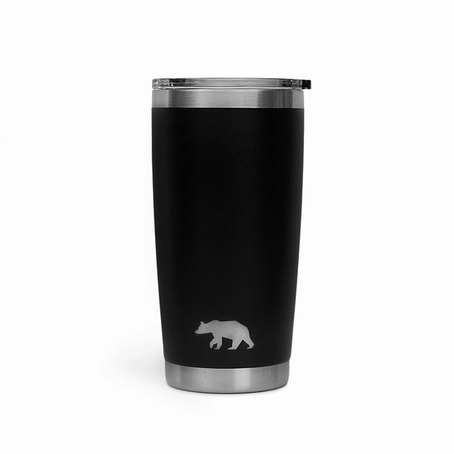 Copo Térmico Tumbler 20 OZ 591ml com Tampa - QGK (Preto)