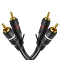 Cabo De Audio Evus C-017 2 Rca Macho x 2 Rca Macho Gold - 1,5m