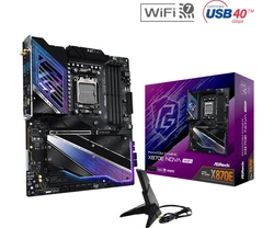 Placa Mãe Asrock Am5 X870e Nova Wifi 4xddr5 8200mhz 3xusb 3.2g1 2xusb 2.0 5xusb 3.2g2 Hdmi 2xusb4 Tipo-c Bt5.4 5 Gigabit