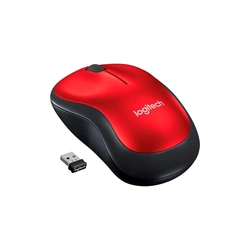 Mouse Sem Fio Wireless Logitech Óptico Vermelho 1000DPI - M185