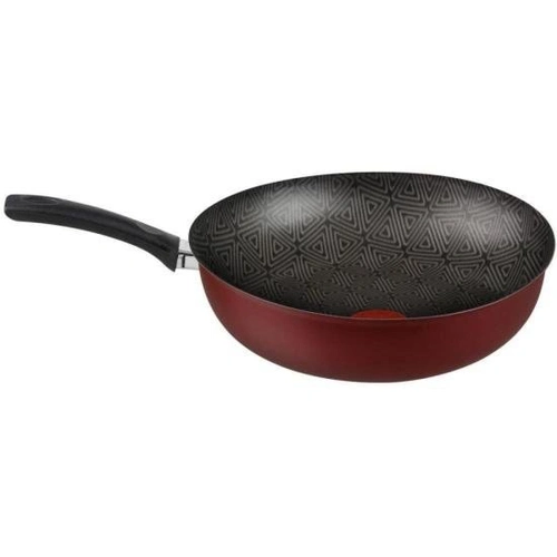 Frigideira Wok Rochedo Facilita Vermelho 28cm - Cxm / 6