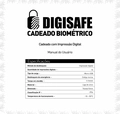 Cadeado com biometria DIGISAFE - Modelo DP-SG03