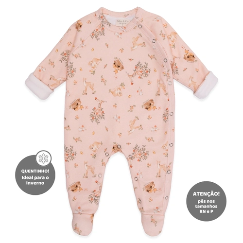 Macacão Manga Longa Forrado Suedine e Soft Feminino – Bosque