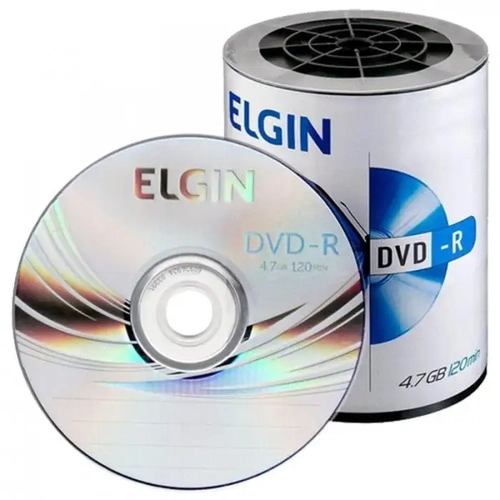 DVD-R COM LOGOMARCA ELGIN 4.7/120/16X C/100