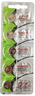 CR1220 Maxell - 3V Lithium cartela c/5un.