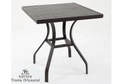 Mesa  Colorado Quadrada com Tampo Ripado de Aluminio
