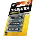 Pilha Alcalina AA Lr6 1.5V Cartucho com 4 Unidades BP-4CBH - Toshiba