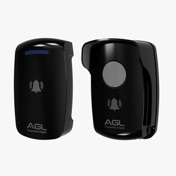 CAMPAINHA DIGITAL SEM FIO 433 PRETA AGL