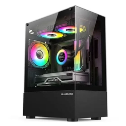 GABINETE GAMER BG-053 NUKER PRETO - BLUECASE