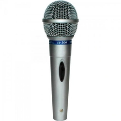 Microfone Dinâmico Cardióide Leson Prata - MC-200