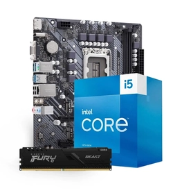 Kit Upgrade Intel Core i5-13600KF + Placa Mãe Asrock B660M DDR4 + Memória DDR4 16GB 3200Mhz