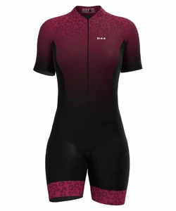 Macaquinho de Ciclismo Feminino Marsala