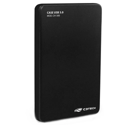 Case Para HD 2.5 C3TECH USB 3.0 Preto - CH-300BK