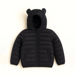 Jaqueta Puffer Peluciada Infantil com Orelhinhas Grand Bazar - Masculina