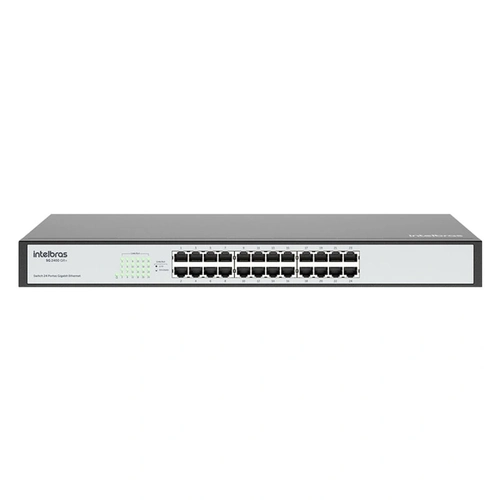 Switch Intelbras Rack 24 Portas Gigabit 10/100/1000 Ethernet C/ Qos - Sg 2400 Qr+
