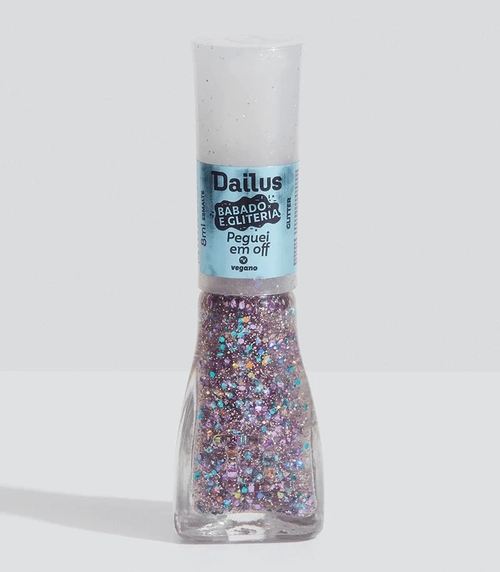 Esmalte Dailus Glitter - Babado E Gliteria - Peguei Em Off 8ml