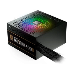 Fonte 600W Gamdias Kratos M1 RGB 80 Plus Bronze PFC Ativo M1-60