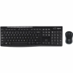 Teclado e Mouse Sem Fio Logitech MK270 Preto