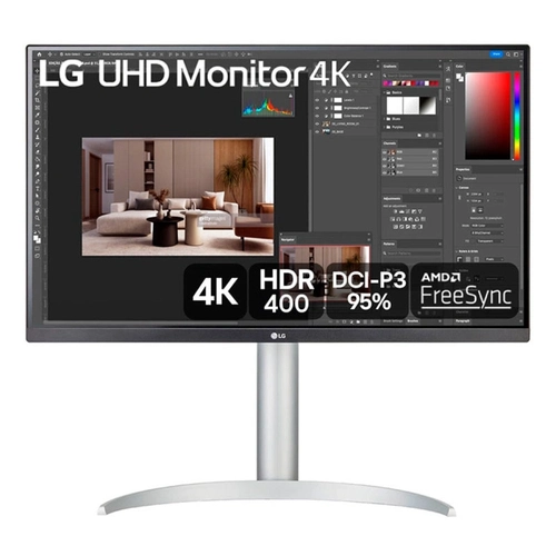 Monitor LG 27 Polegadas 5MS Ajuste De Altura IPS ULTRA HD - 27UP650-W