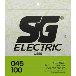 Encordoamento Para Contrabaixo 4 Cordas .045 Light Niquel Sg