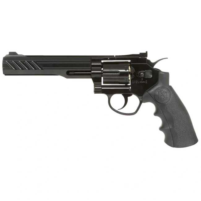 Revólver Pressão Airguns CO2 Titan 6 Black Full Metal 6mm esfera aço - QGK