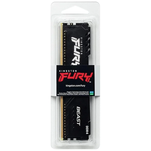 Memória Kingston Fury Beast 8GB DDR4 3200Mhz Preto - KF432C16BB/8