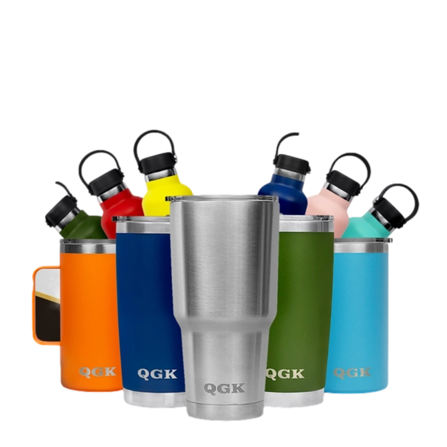 Caneca Térmica TUMBLER 30 OZ 887ml com Tampa - QGK (Azul Steel)