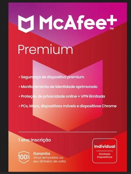 Plus Individual Mcafee + Dispositivos Ilimitados 1 Ano Esd - Mpp31bnrurpid