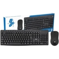 Kit Teclado e Mouse Sem Fio 5+ Office KW-500 2.4ghz Preto