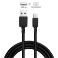 Cabo para Celular Camera Gps Carregamento Usb a 2.0 para Mini Usb b 2.0 - Preto - 1 Metro - Puanm2-1