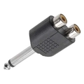 Adaptador Femea Rca Dupla Para Plug P10 Mono