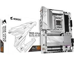 Placa Mae Gigabyte Amd (am5) Ddr5 Micro Atx- B650m a Elite Ax Ice 1.0