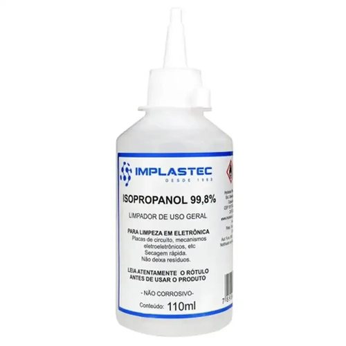 Álcool Isopropílico 250Ml C/Bico Implastec