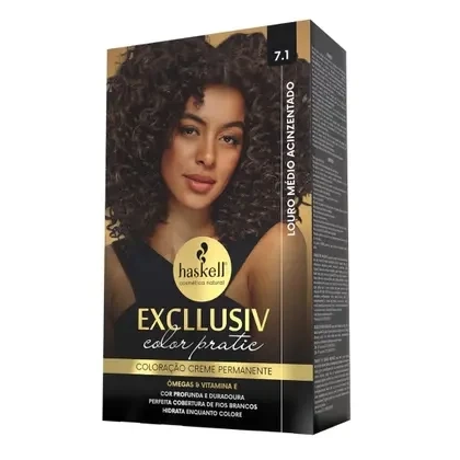 Haskell Kit Color Pratic - 7.1 Louro Medio Acinzentado