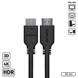Cabo Hdmi 2.0 4k 28awg Puro Cobre 50 Cm - Phm20-05