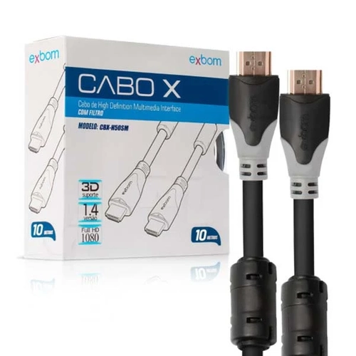 Cabo Hdmi Gold 10m 2.0 4k Mod. Cbx-h100sm