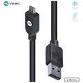 Cabo USB x Micro USB-B 2.0 Vinik 1.8 Metros Preto - MUSB-1.8