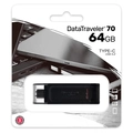 Pen Drive 64GB Kingston DataTraveler 70 Usb-C Tipo-C - DT70/64GB