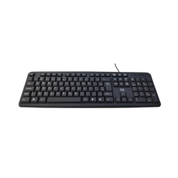 Teclado Com Fio Tf300 Design Slim Conexao Usb Cabo de 150cm Resistente Agua Preto Tc065