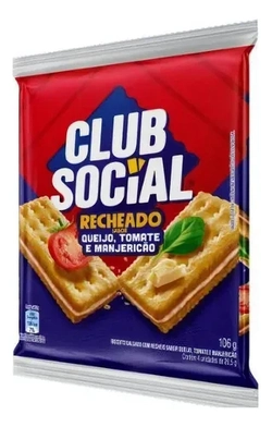 Club Social queijo, tomate e manjericao 106g